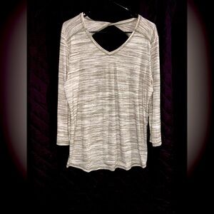 Women's Beige Striped Top